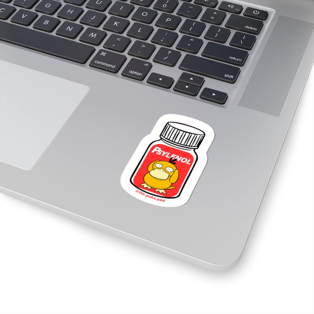 Pysduck Headache Sticker — Cute Poké-Inspired Kiss-Cut Vinyl Sticker