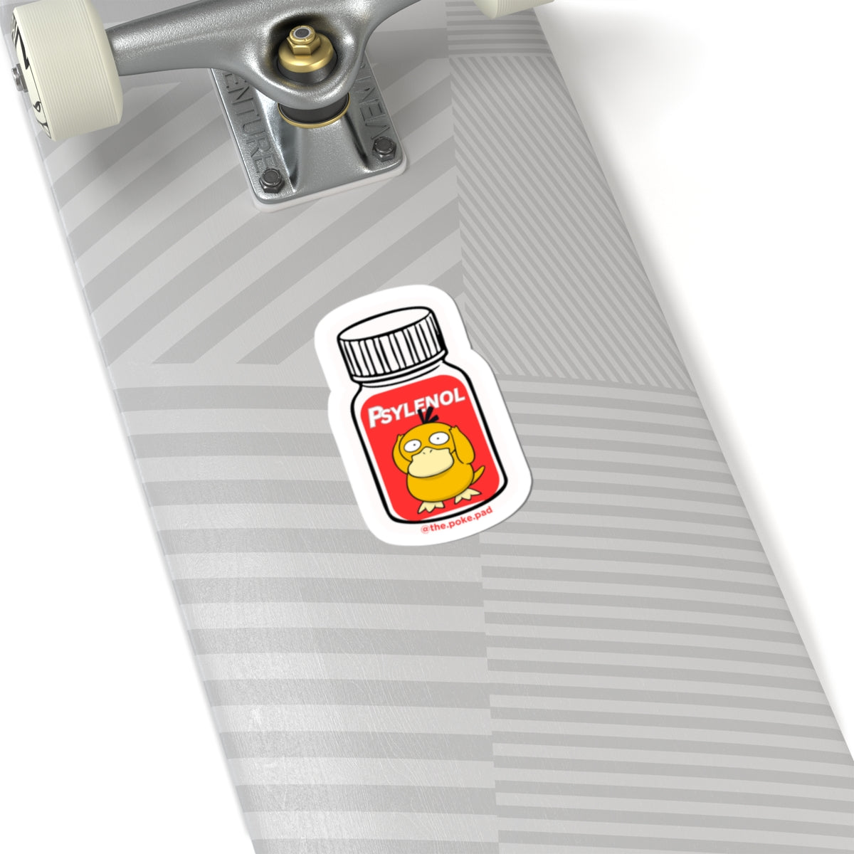 Pysduck Headache Sticker — Cute Poké-Inspired Kiss-Cut Vinyl Sticker
