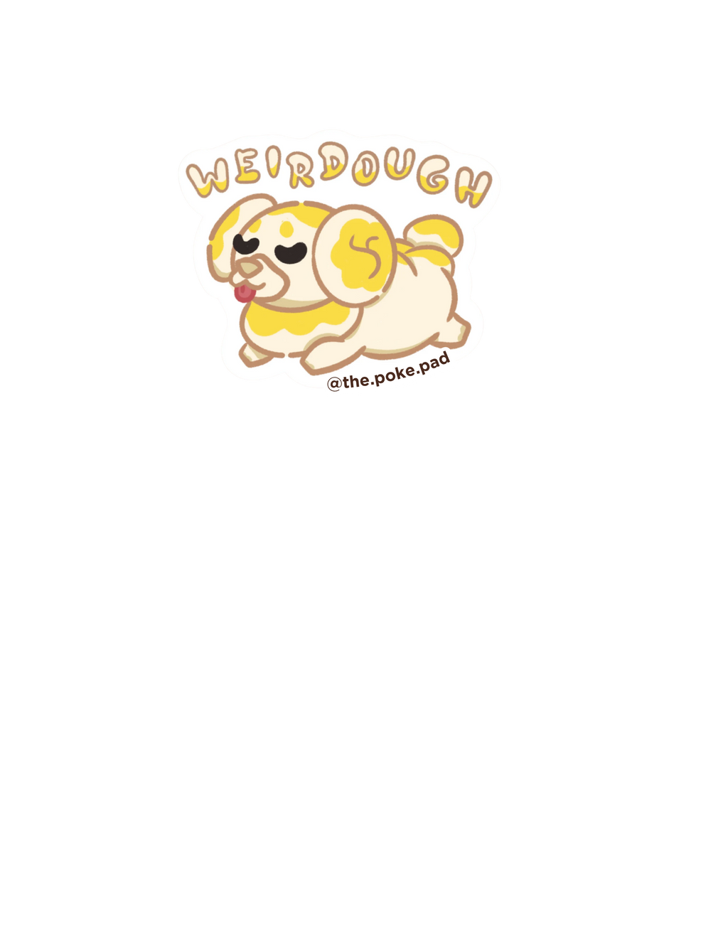 Weirdough Cute Sticker
