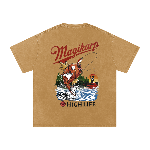 Magikarp's High Life Oversized Cotton T-Shirt